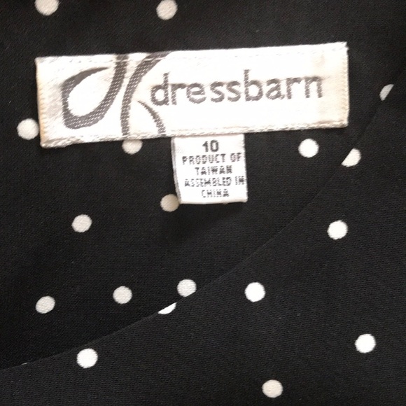Robe Dressbarn Taille 10 - Motifs Pois Roses Et Blancs - Occasion Très Bon État - Style Régulier